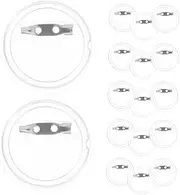 Angoily 20pcs Acrylic Button Badge Pins Buttons Badge Pin Maker Clear Pin Buttton Pinback Button Parts Pins for Crafts Mini Instant Buttons Pin Photo Buttons Badge Pin Button Transparent