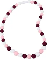 Panny & Mody Chew Necklace for Boys and Girls, Silicone Sensory Chewy Fidget Teether Toy, Chewable Jewellery for Kids with Autism ADHD SPD, Oral Motor, Teething or Special Needs(Pink Tone)