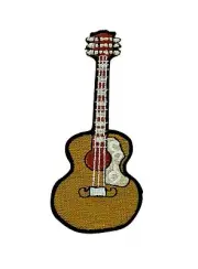 Patch backpack guitar music instrument acoustic iron on / Sew