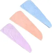 Healeved Absorbent Drying Hair Cap Set Microfiber Hair Towel Wrap Dry Wraps Wash Towels for Women Shower Supplies