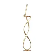Ramona LED Light Spiral Floor Lamp Curvy Reading Bedside Light - Gold