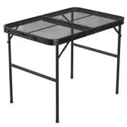 Foldable Camping Table, 35.6x23in, Grill Stand, 88LBS - Black