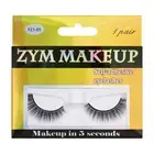 1pair False Eyelashes Time-saving Natural Makeup Black Faux Eyelashes Glue-free
