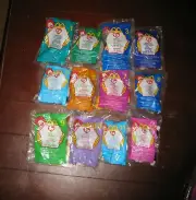 Vintage McDonalds TY Beanies Set of (12) + (1) Bonus Glory the Bear Beanie