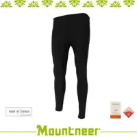 在飛比找momo購物網優惠-【Mountneer 山林】中性 彈性緊身內搭褲《黑》21S