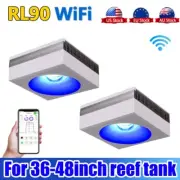 2PCS PopBloom RL90 WiFi Marine LED Aquarium Light for Marine Coral Reef Tank