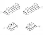 BAILEY Spare Part Foot Kit for Bailey Aluminium Single Sided Step Ladders