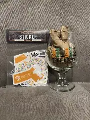 Treehouse Brewery 10 Year Anniversary Tulip Glass and Sticker Pack *Rare*