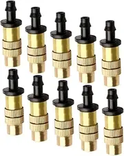 HYTROVE 16 Pack of Low Pressure Misting Nozzles 4/7mm Diameter Atomizing Nozzles for Garden Hose Rust-Resistant Sprayer