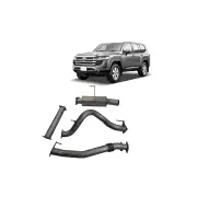 Redback 3.5" DPF Back Exhaust with Muffler for Toyota Landcruiser FJA300 LC300