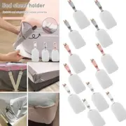 4pcs Bed Sheet Holders Straps Adjustable Fitted Sheet Clip Fastener Elastic Clip