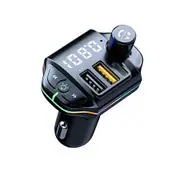FM Transmitter Bluetooth 5.0 Car Charger Car Bluetooth Player
