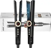 SAS Air Flow 2-in-1 Hair Straightener - Smart Moisture Detection, Negative Ions, No Preheat, Lightweight Design