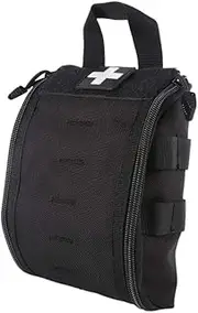 First Aid EMT Bags, Tactical IFAK Medical Molle Pouch Military Utility Med Emergency EDC Pouches Outdoor Survival Kit Suit for Tactical Waist Belt Pack 1000 Nylon