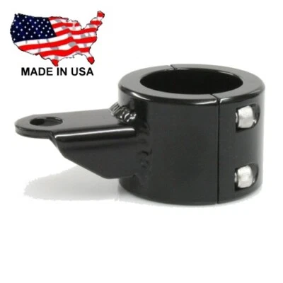 DOM Bar Clamp w/ Tab For Mounting Light / Whip On 2" Vertical Roll Bar Tubing