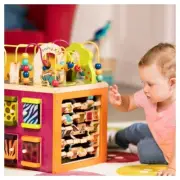 Activity Cube Farm Theme - Educational Wooden Toys For Toddlers Kids - 1 Year+