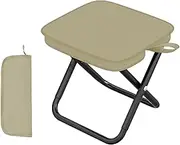 Krujecnt Foldable Stool - Lightweight Folding Stool,Multifunctional Folding Chair, Portable Non-Slip Stool, Indoor and Outdoor Foldable Stool for Adults