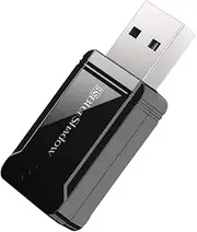 Blueshadow USB Wifi Adapter for desktop Pc Speed Upto 1300Mbps Mini Wifi Adapter Wifi Dongle Dual Band 2.4G/5G Gaming Adapter for Laptop Support with Pc Windows 7/8/10, MAC OS 10.5-10.15, Linux Kernel