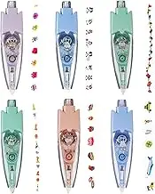 Decorative Pens,Decoration Tape Pen - Cute Refillable 6X Lace Pencil, Correction School Supplies For Student Journaling Scrapbooking Art Projects Planner Decorating