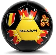 Soccer Ball World Cup 2022, Mini Size 2 Skills Ball, Leather Game Ball, Indoor & Outdoor, Kids, Adults, Collector & Game Quality