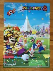 2007 Official Mario Party 8/Super Smash Bros Brawl/Mario World Foldout Poster