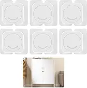Baby Proof Cupboard Locks, 6pcs Child Safety Locks, Child Lock, Kitchen Cupboards Closet Drawers Refrigerator Door Safety Strap Locks with Strong and Removable Adhesive No Tools and Drilling Required
