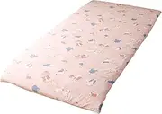 Merry Night Peter Rabbit (TM) Futon Cover, Fluff, Pale Pink, Approx. 41.3 x 84.6 inches (105 x 215 cm), Single Long, Easy to Put in and Take Out, 82.7 inches (210 cm), Zipper on One Side, for Futon