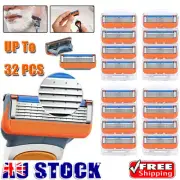 Replacement Blades For Gillette Fusion Razor Shaver Shaving Trimmer 16/24/32 PCS
