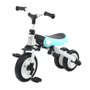 【BabyBabe】多功能兒童三輪車-附手拉桿(手推車、滑步車)