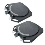 2 Ton Aluminum Wheel Alignment Turn Table Turn Plate - Sold as One Pair