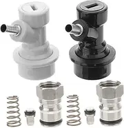 Mikinona Beer Barrel Valve Set Keg Tap Stainless Keg Coupler for Beer Accessories 2 Pieces