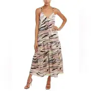 TED BAKER Warren Pink & Cream Printed Cami Midi Dress NWT Ted Baker Size 4 (12)