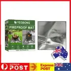100cmx100cm Grill Mat 3 Layers Griddle BBQ Mat Large Fire Pit Mat for Deck Patio