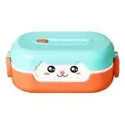 700ml Bento Boxes Cartoon Pack Rice 2 Compartment Bento Boxes Heat-resistant