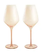 [Maxwell & Williams] Glamour Wine Glass 480ml Set of 2 Gift Boxed in Coral