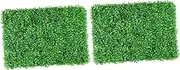 2pcs Artificial Turf Grass Fake Lawn Carpet Grass Wall Panels No Maintenance for Garden