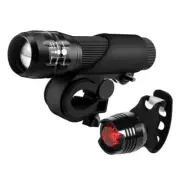 Bicycle Light Set Zoom Headlight Waterproof MTB Bike Flashlight Warning Light