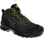 Diadora Utility Classic Mid S3S, safety boots unisex , color: Black , size: 36 EU
