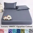 Luxury Egyptian Cotton Bed FittedSheet withBands 1000 Thread Count MattressCover