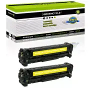 2PK CB542A Yellow Toner For HP 125A LaserJet CM1300 CM1312 CM1312nfi CM1312 MFP