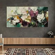 Handmade Oil Painting Canvas Wall Art Decoration Modern Thick Knife Abstract Texture for Living Room Home Decor Stretched Frame Hanging Painting/Rolled Canvas