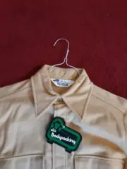 VTG Woolrich New Heavy Flannel Chamois Shirt Tan Size S