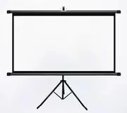 Retractable Projector Screen, Removable Projection Screen Black Frame Stand Movie Screen for Indoor-Outdoor/House Party/Fashion Party Home/Theater(186x104cm/73x41in)