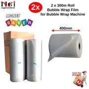 2x 300M PERFORATED PLASTIC FILM ROLL FOR BUBBLE WRAP PACKING PRODUCTION MACHINE