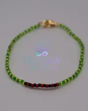 Ilde / Bracelet of Orula and Eleggua with Small 2mm Seed - Elastic Thread