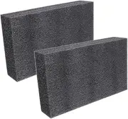 Kisangel 2pcs Cuttable Black Polyurethane Foam Pads for Toolbox Camera Storage Crafts Shock Resistant Inserts for Packing