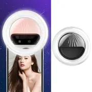 Rechargeable Selfie Light Clip for Beauty and Flash Fill - Black