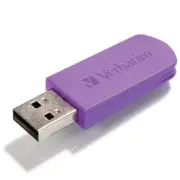 Verbatim 32GB Mini USB Flash Drive - Violet (49833_3)