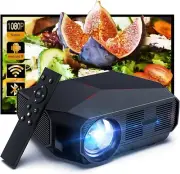 WiFi Projector 4600 Lumen,Full HD 1080P Bluetooth Video Projector 200" Screen...