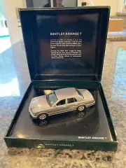 BENTLEY 1:43 SCALE BL-326 LIMITED DIE CAST 2003 ARNAGE T IN SILVER TEMPEST. NOS
